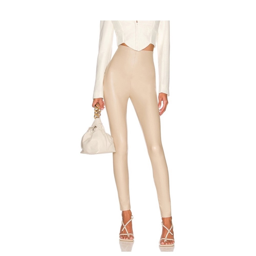 Commando Faux Leather Leggings sand color